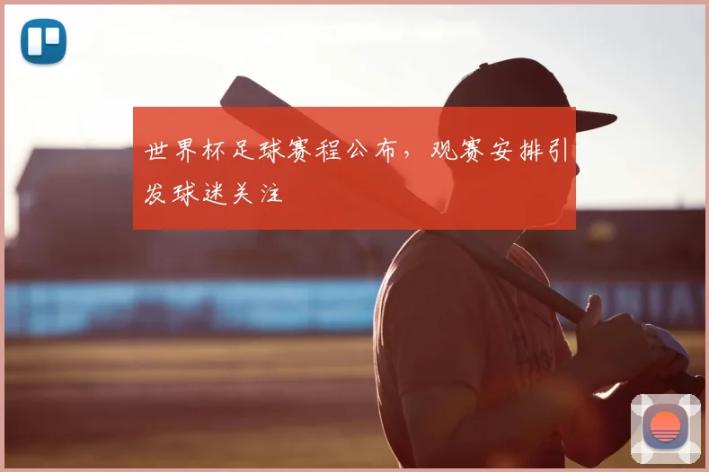世界杯足球赛程公布，观赛安排引发球迷关注